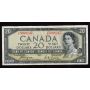 1954 Canada $20 devils face banknote Coyne Towers A/E 15098247 FINE+