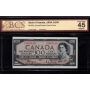 1954 Canada $100 devils face banknote Coyne Towers  A/J 0447148 BCS EF45 
