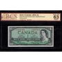 1954 Canada $1 replacement note BC-37bA *D/O 00537432 BCS CH UNC-63