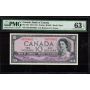1954 Canada $10 devils face Beattie Coyne H/D9570662 PMG CH UNC 63 EPQ