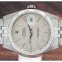 Rolex Datejust 16234 Linen Dial Jubilee Bracelet Fluted Bezel Mens Watch