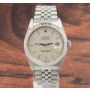Rolex Datejust 16234 Linen Dial Jubilee Bracelet Fluted Bezel Mens Watch