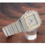 Cartier Santos Galbee 1566 18K/Stainless 32mm Quartz Large Mens Watch