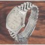 Rolex Datejust 16234 Linen Dial Jubilee Bracelet Fluted Bezel Mens Watch