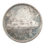 1947 Maple Leaf Canada silver $1 dollar nice EF/AU Toned 