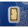 2.5g PAMP Suisse .9999 Fine Gold Bar Lady Fortuna Veriscan Assay Card