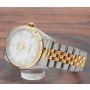 Rolex Datejust 16233 White Roman Dial 36mm Jubilee 18K/Stainless Steel Watch