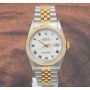 Rolex Datejust 16233 White Roman Dial 36mm Jubilee 18K/Stainless Steel Watch