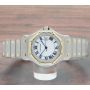 Cartier Santos Octagon LM 18K Gold & Stainless White Dial Automatic Watch