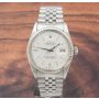 Rolex Datejust 16014 Silver Linen Dial 36mm Stainless Steel Jubilee Mens Watch