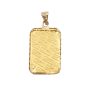 Johnson Matthey 1 Gram Gold Bar Pendant 9999 Fine in 14K Yellow Gold Bezel 1.35g Total