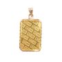 Johnson Matthey 1 Gram Gold Bar Pendant 9999 Fine in 14K Yellow Gold Bezel 1.35g Total