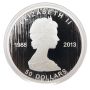 2013 Canada $50 Silver Maple Leaf 25th Anniversary 5 oz 