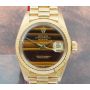 Rolex Datejust 6917 President 18K Tigers Eye Dial Oyster Perpetual Ladies Watch