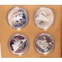 24x Canadian Proof Silver $1 Dollars 1985 to 2010 In RCM Leather Holder 