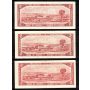 12 x Canada 1954 $2 banknotes mixed signatures and prefix VF to VF+