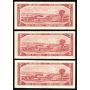 12 x Canada 1954 $2 banknotes mixed signatures and prefix VF to VF+