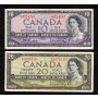 1954 Canada $1 $2 $5 $10 $20  banknote set 5-notes VF+ to EF+
