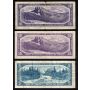 5 x Canada 1954 notes 2x $2 1x $5 2x $10 circulated and/or damaged