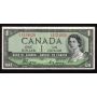 1954 Canada $1 devils face banknote Coyne Towers B/A 1554020 nice VF