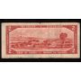 1954 Canada $2 devils face banknote Beattie Coyne E/B0882456 VG/F