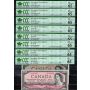 1954 Canada banknotes $1 to $1000 all 8-notes CCC Certified GEM UNC-65 EPQ