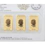 2016 Canada 5 x 1/10 oz 9999 Pure Gold Bars Royal Canadian Mint 1/2 oz pure gold