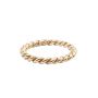 Pandora 14K 585 Gold Rope Twist Intertwined Ring Size 6.75