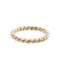 Pandora 14K 585 Gold Rope Twist Intertwined Ring Size 6.75