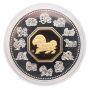 2002 Canada $15 Lunar Year of the Horse Silver & Gold Clad Coin - RCM
