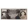 1995 $500 Washington Mint Silver Certificate Bar –1/2 Pound.999 Fine Silver