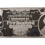 1995 $500 Washington Mint Silver Certificate Bar –1/2 Pound.999 Fine Silver