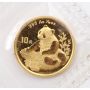 1998 China Panda 10 Yuan 1/10 Oz .999 Gold Coin Small Date Sealed Scarce