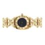 Gucci 6400L Horsebit Black Dial Vintage Gold Plated Stainless Ladies Watch