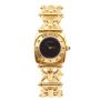 Gucci 6400L Horsebit Black Dial Vintage Gold Plated Stainless Ladies Watch