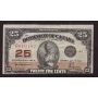 1923 Canada 25 Cents banknote Shinplaster 