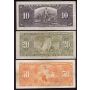 1937 Canada banknote set $1 $2 $5 $10 $20 $50  6-notes circulated