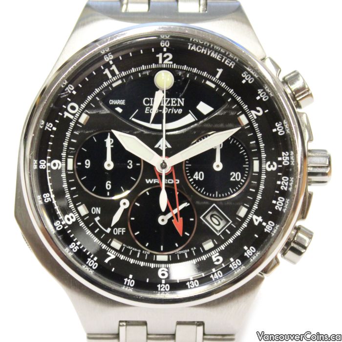 Citizen Eco Drive Calibre 2100 Black Dial Mens Watch