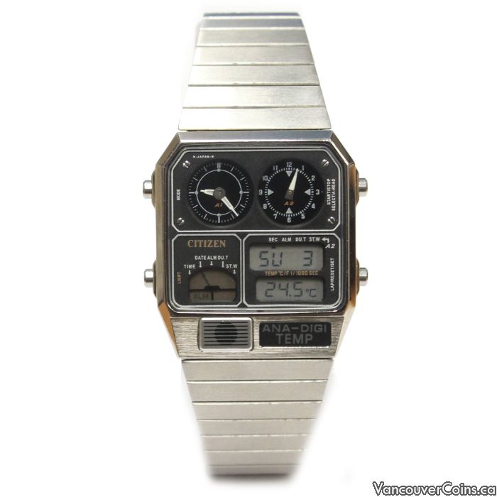 CITIZEN ANA DIGI TEMP 8988 Q01911 JG2 CAL. 8988 Vintage Watch