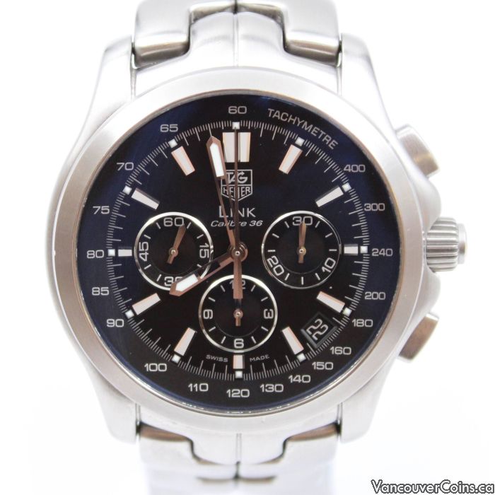 Tag Heuer Link Calibre 36 CT511A Automatic Mens 43mm Chronograph Watch