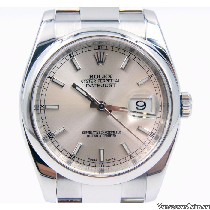 Rolex Datejust 116200 Oyster Perpetual 2012 Stainless Steel Watch