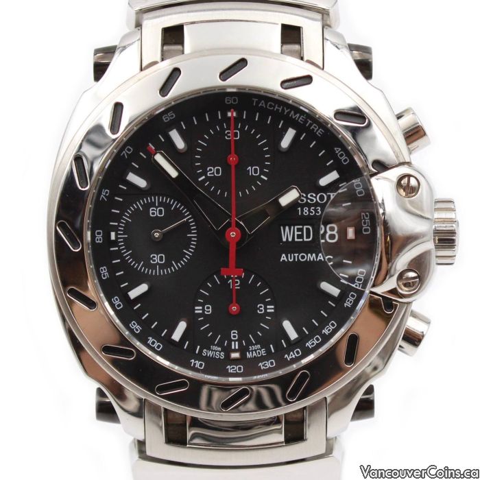 Tissot T Race Chronograph T011414A Stainless Automatic Valjoux 7750 Mens Watch