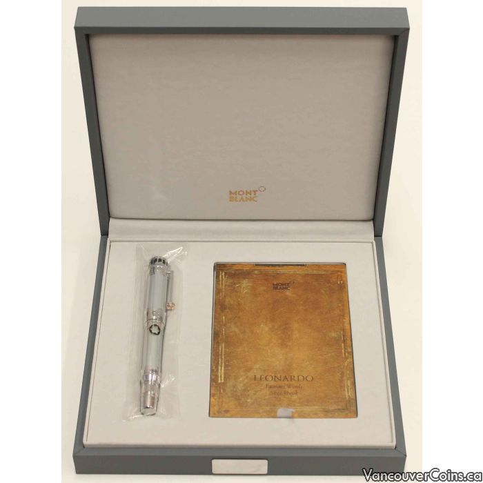 Montblanc Fountain Pen Leonardo Da Vinci Limited Edition 3000 109250 EM Professional Dealers of Coins Bank Notes and Bullion
