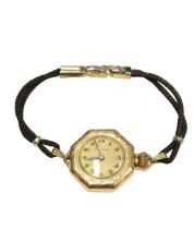 Circa 1919 Ladies 10K Gold Primrose Wristwatch – Antique Elegance