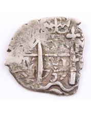 1737 Bolivia 1 Real silver cob M Potosi KM#28a 3.1 grams VF+