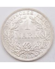 1914 A Germany 1 Mark silver coin Choice Uncirculated 