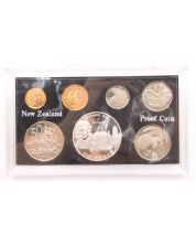 1977 New Zealand 7-coin set Waitangi case is damaged all Gem Cameo Proof
