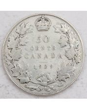 1929 Canada 50 cents VG
