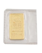 5 Gram JM Johnson Matthey Sealed Vintage Gold Bar .9999 – Scarce Round Logo 