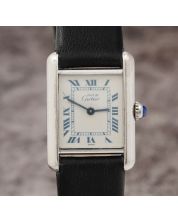 Cartier Must de Tank 6057002 .925 Silver Ladies Quartz Watch 